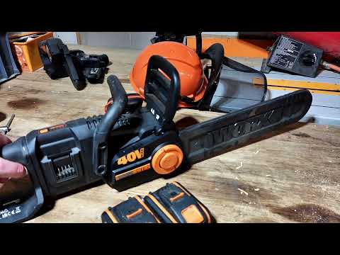 Worx wg385 16 inch 18m/s 40v BEASTY brushless chainsaw review