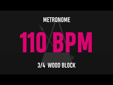 110 BPM 3/4 - Best Metronome (Sound : Wood block)