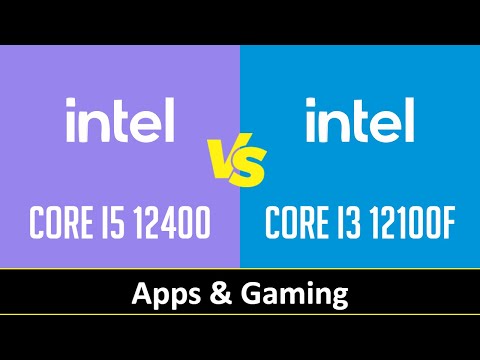 Intel Core i5 12400 vs Intel Core i3 12100F - Apps & Gaming (RTX 3080)