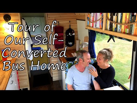 TINY HOME on Wheels: Tour of our Converted Bus