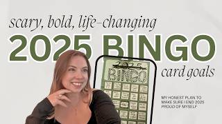 A VERY HONEST 2025 bingo card (My vison board & goals to end the year a better me)