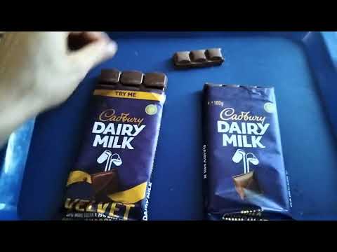 NEW cadbury dairy milk velvet VS old dairy milk