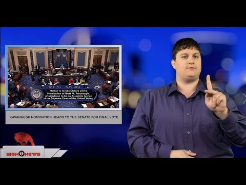 Kavanaugh nomination heads to the senate for final vote (ASL - 10.5.18)