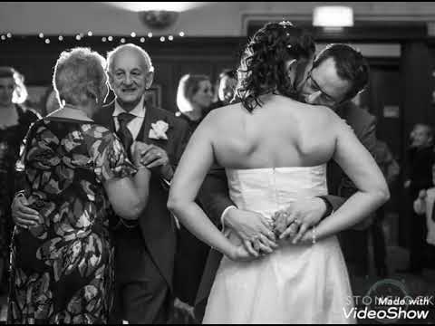 Put your head on my shoulder, but you're alone watching a wedding dance.