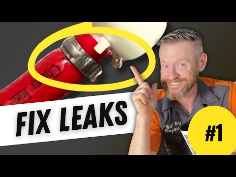 How to fix RV plumbing leaks - Fixing Flex Pinch Clamp Tutorial (Part 1)