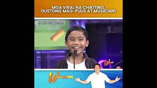 WOWOWIN: MGA VIRAL NA CHIKITING SA SOCIAL MEDIA, GUSTONG MAG-PULIS AT MUSICIAN!