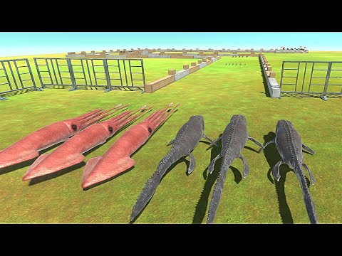 COLLOSAL SQUID VS MOSASAURUS CHAMPIONSHIP - Animal Revolt Battle Simulator