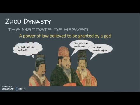 Zhou Dynasty...in five minutes or less