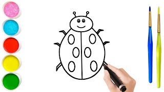 How to Draw a Bug for Kids, Drawing Bug Easy, Drawing for Kids, Drawing and Colouring, Drawing Easy