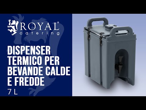 Video - Dispenser termico per bevande calde e fredde - Con erogatore - 7 L