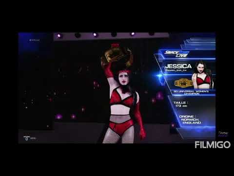 JESSICA SMACKDOWN UNIVERSAL WOMEN'S CHAMPIONSHIP DEFENSES WWE 2K19 (TW)