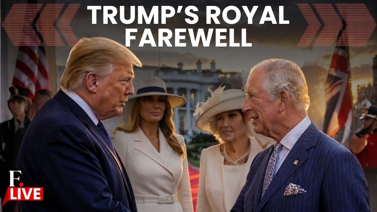 LIVE: Trump Hosts Grand Farewell For King Charles III & Queen Camilla After Historic US Visit
