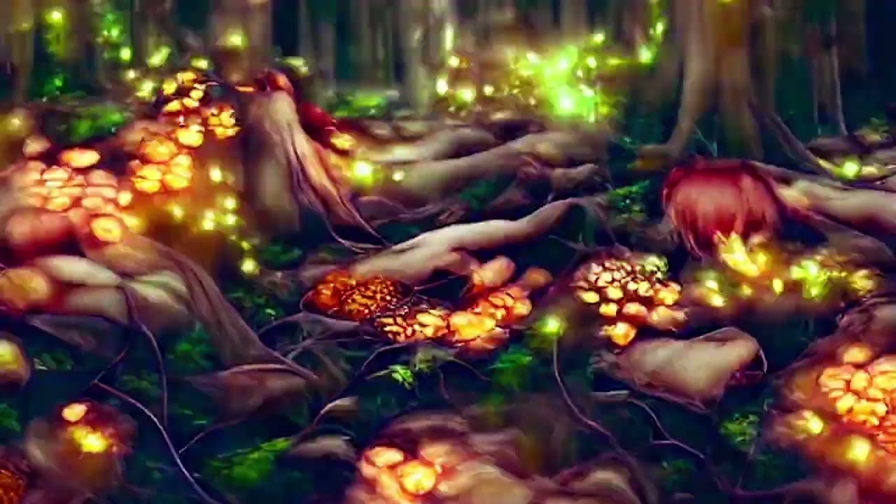 ENCHANTED FOREST Background Loop 🪷 No Copyright Background   AI Video Generated Loop HD
