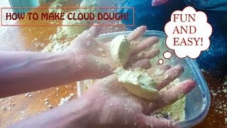 Easy 2 Ingredient Cloud Dough - Ready in 5 Minutes!