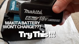 Faulty Makita Battery diagnosis