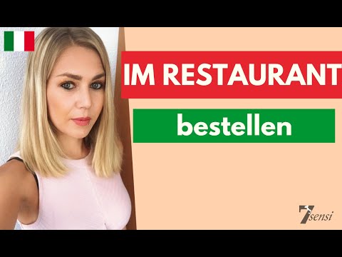 Speak Italian | Restaurant | Order at a restaurant