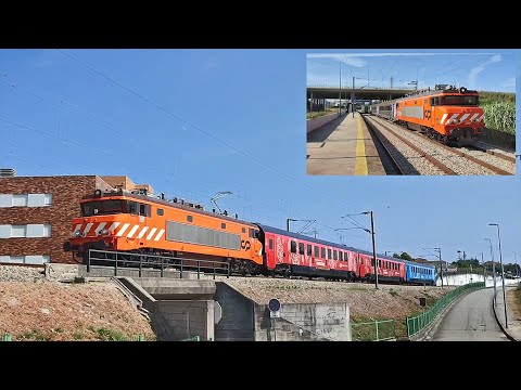 Comboios 854, 855, 620 e 621 com locomotivas da série 2600