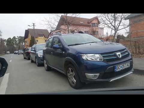 parcarea laterală cu spatele din doua rotații complete