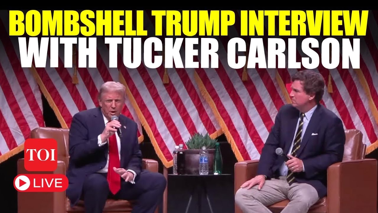 LIVE | Tucker Carlson Interviews Donald Trump | U.S. Election, Harris, Russia, Israel | Watch
