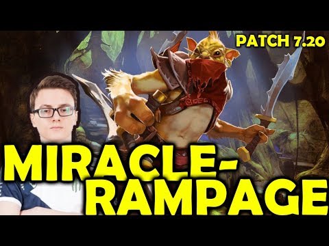 OMG!! Miracle - Bounty Hunter . RAMPAGE with 28 kills