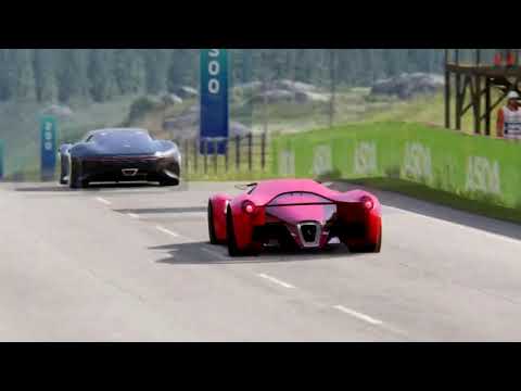 Battle Ferrari F80 Concept vs Mercedes Benz Vision GT at Highlands
