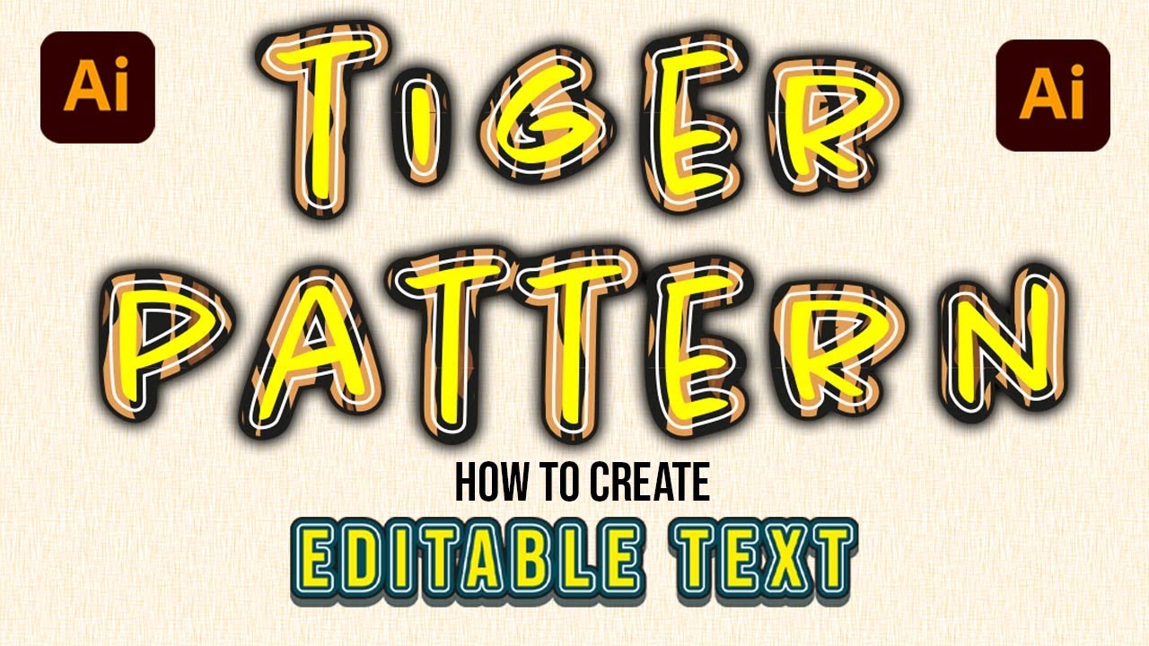 Editable Text Effect in Adobe Illustrator  #illustratortutorials