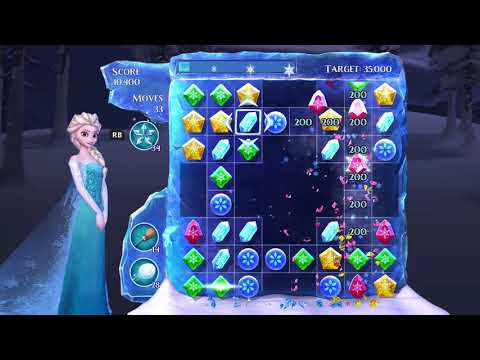 Frozen Free Fall: Snowball Fight Level 67 Walkthrough - No Power Ups