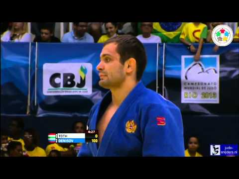 Judo 2013 World Championship Rio de Janeiro: Toth (HUN) - Denisov (RUS) [-90kg] bronze