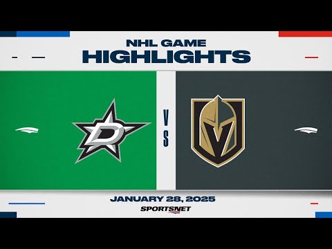 NHL Highlights | Stars vs. Golden Knights - January 28, 2025