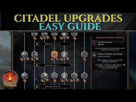 CITADEL UPGRADE GUIDE - Against The Storm Best Upgrades Tips