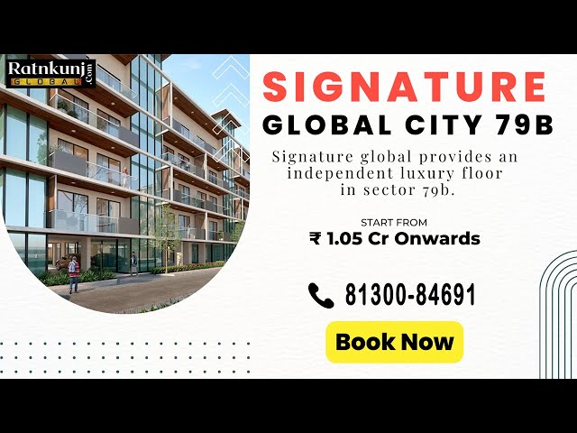 3 BHK flat for sale in signature global city 79B, Gurgaon  