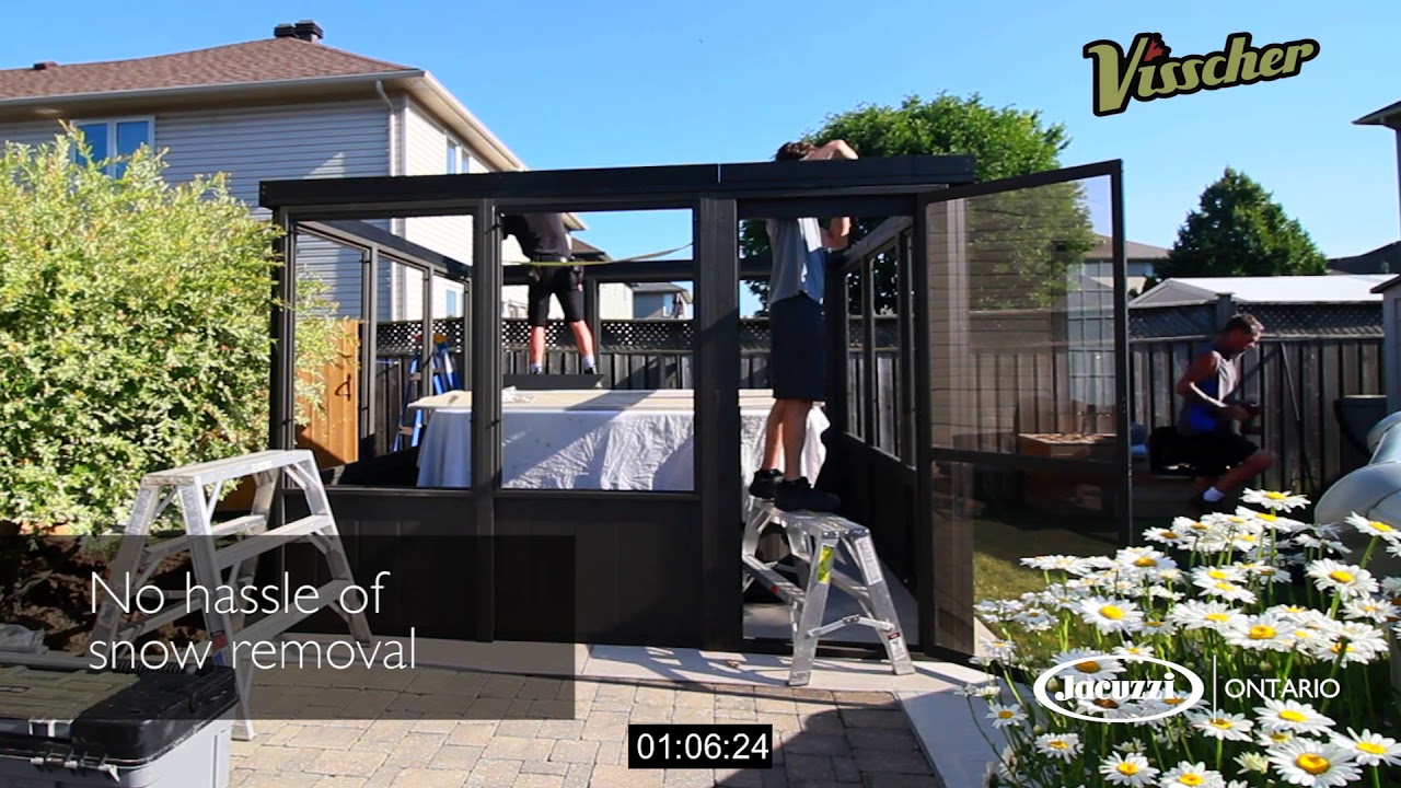 outdoor gazebo installation