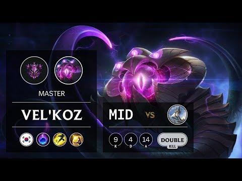 Vel'Koz Mid vs Galio - KR Master Patch 9.19