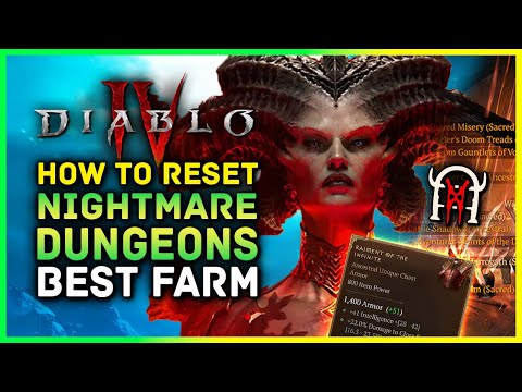 Diablo 4 -  Awesome Reset Method! Nightmare Dungeon Farm After The BIG Patch, Easy XP & Legendaries