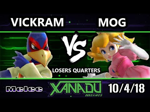 S@X 270 SSBM -  Vickram (Falco) Vs.  MoG (Peach) Smash Melee Losers Quarters