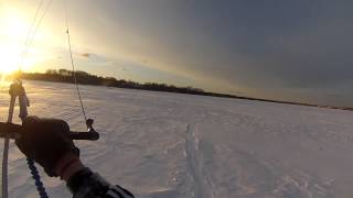 preview picture of video 'Snowkiting in Tallinn 03,03'