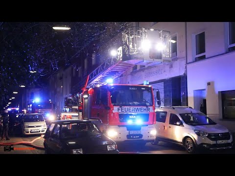 Fire in apartment and hallway - Cologne fire department rescues 5 people | November 25, 2021
