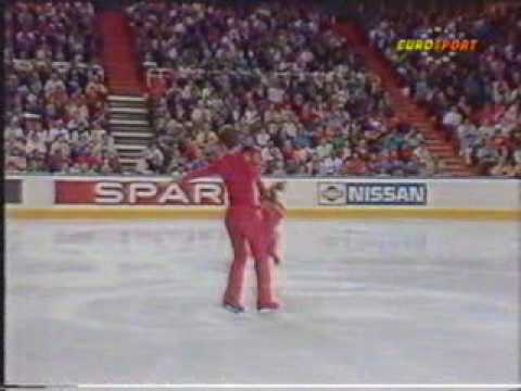 Barker & Aldred (GBR) - 1990 Worlds, Pairs' Original Program (German Broadcast Feed)
