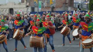 Samba parade Liverpool Brazilica featuring performer from audience