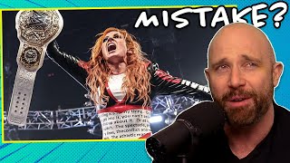 Was Becky Lynch's Championship Win A WWE Mistake?