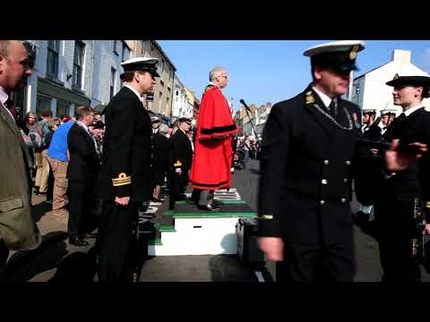 HMS MONMOUTH EXERCISES FREEDOM OF THE TOWN
