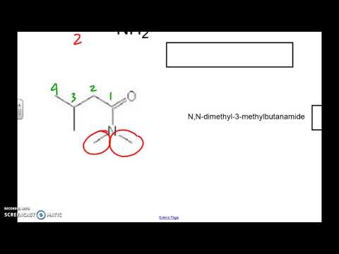 Organic Chemistry - Naming Amides