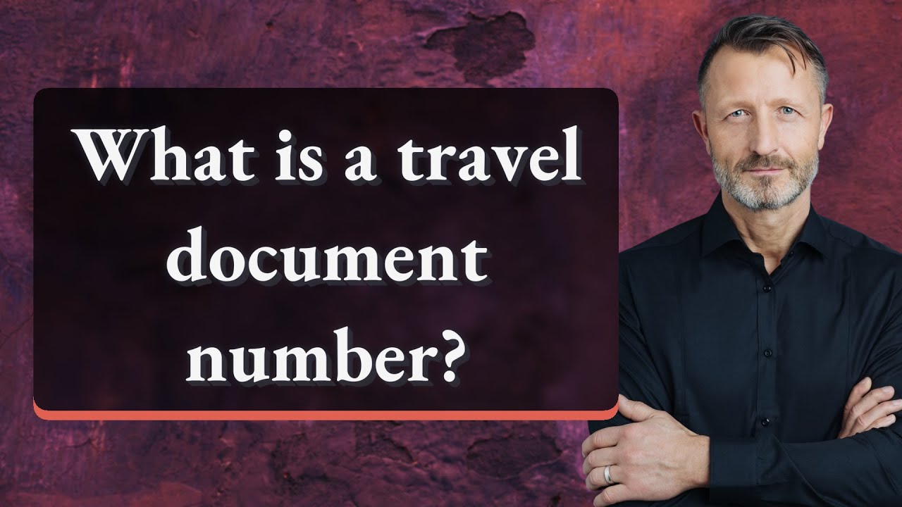 What is a travel document number?