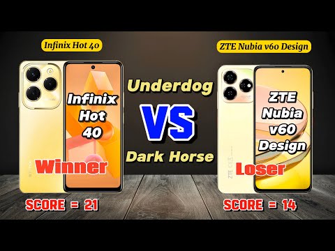Infinix Hot 40 VS ZTE Nubia V60 Design | Full Specs Comparison | Underdog vs Dark Horse
