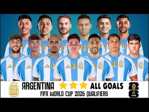 ARGENTINA || Road to FIFA World Cup 2026 || All goals in Qualifiers⚽
