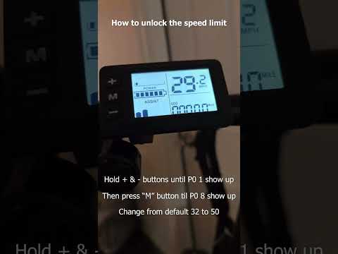 How to unlock e-bike speed limit with G51 LCD [Buzz e-bike]