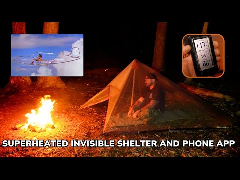 Solo Overnight Staying Alive Using a Superheated Invisible Shelter and MRE Fried Quesadillas