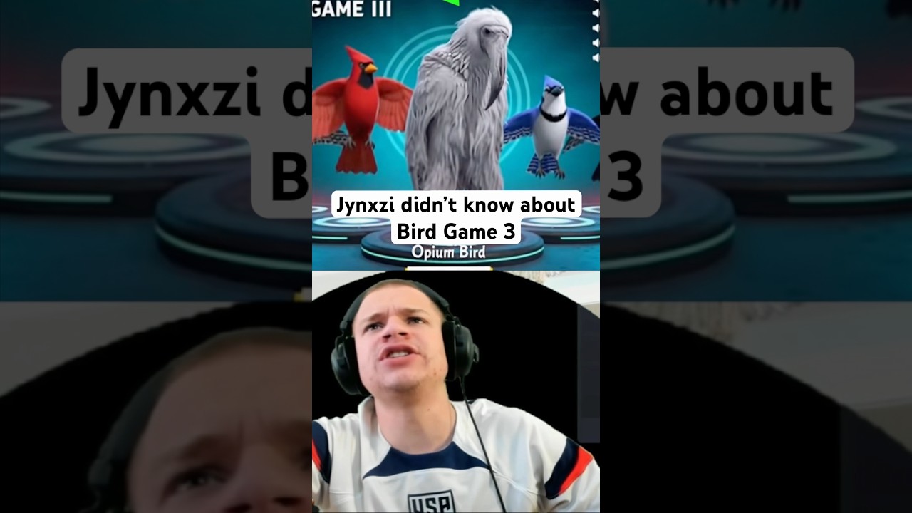 Jynxzi reacts to Bird Game 3 #jynxzi #birdgame #bird #game #meme #reaction #gameplay #shoebill