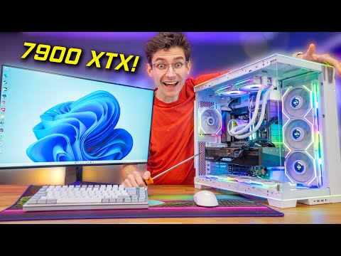 The STUNNING ALL AMD 4K Gaming PC Build! 😍 - Lian Li O11D EVO RGB v2 & TL LCD Fans! | AD