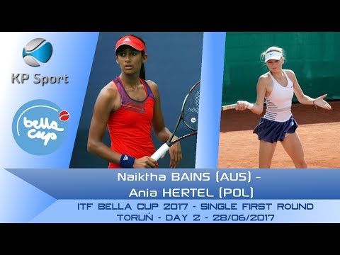 Naiktha BAINS (AUS) vs. Ania HERTEL (POL) / Bella Cup 2017 / 1st Round Singel